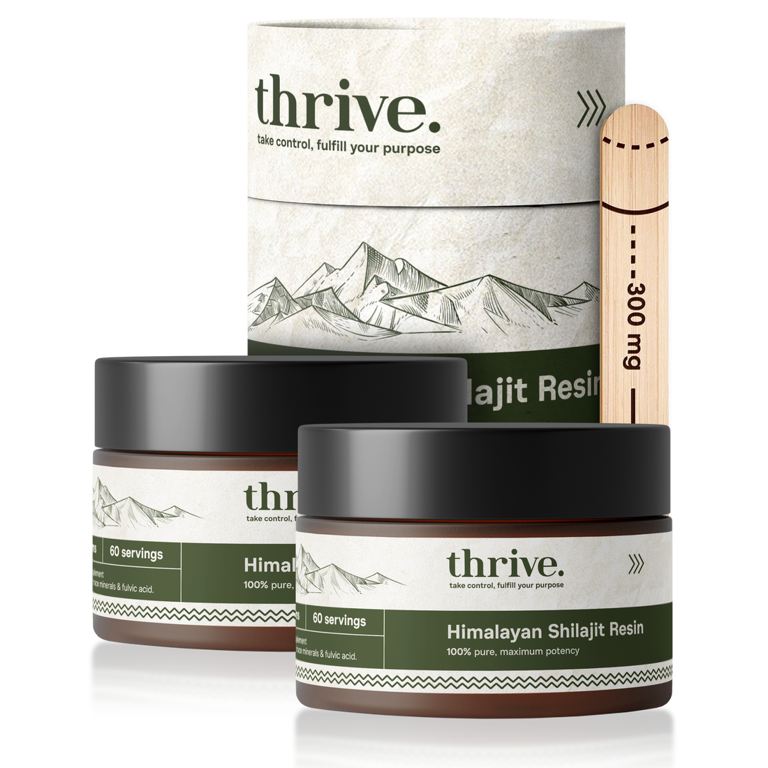 Shilajit Resin 60 Gram  - Shiajit Resin - Testosterone Booster - Fulvinezuur -Thrive Supplements