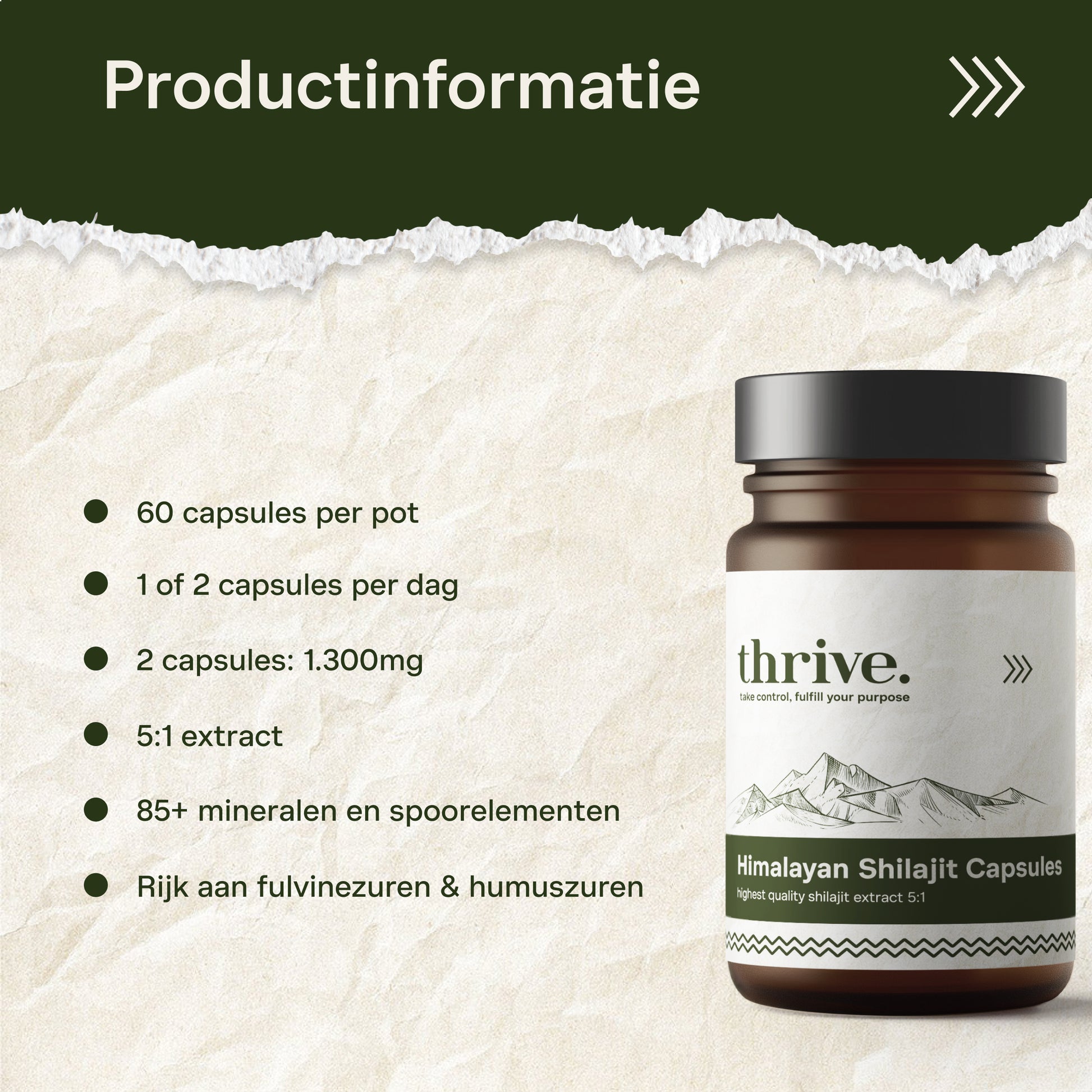 Shilajit Resin  - Shiajit Resin - Testosterone Booster - Fulvinezuur -Thrive Supplements