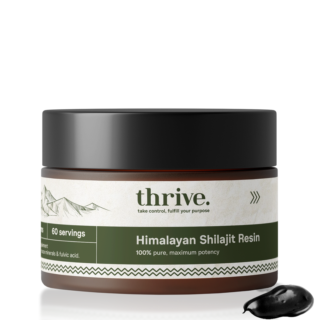 Shilajit Resin  - Shiajit Resin - Testosterone Booster - Fulvinezuur -Thrive Supplements